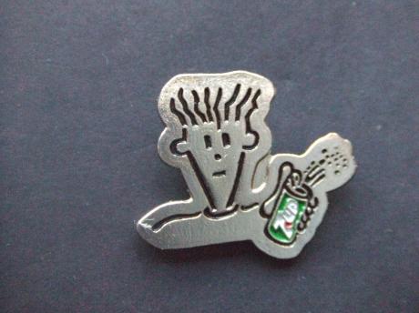 7 Up frisdrank Fido Dido zilverkleurig